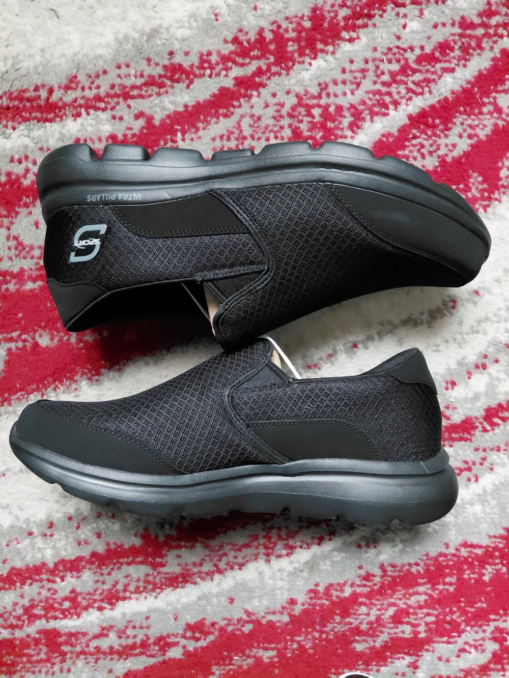Skechers Sport Black Slip-On Memory Foam Men's Shoes